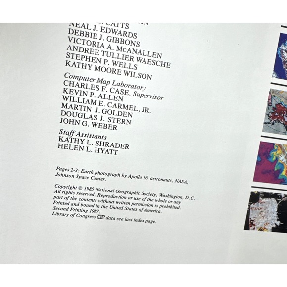 Atlas of North America National Geographic Large Bk HC Slipcover 1987 *freeship - Picture 14 of 16